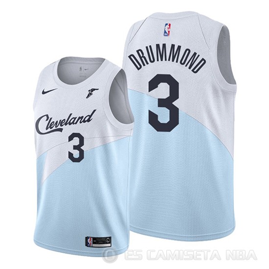 Camiseta Andre Drummond #3 Cleveland Cavaliers Earned 2019-20 Azul - Haga un click en la imagen para cerrar